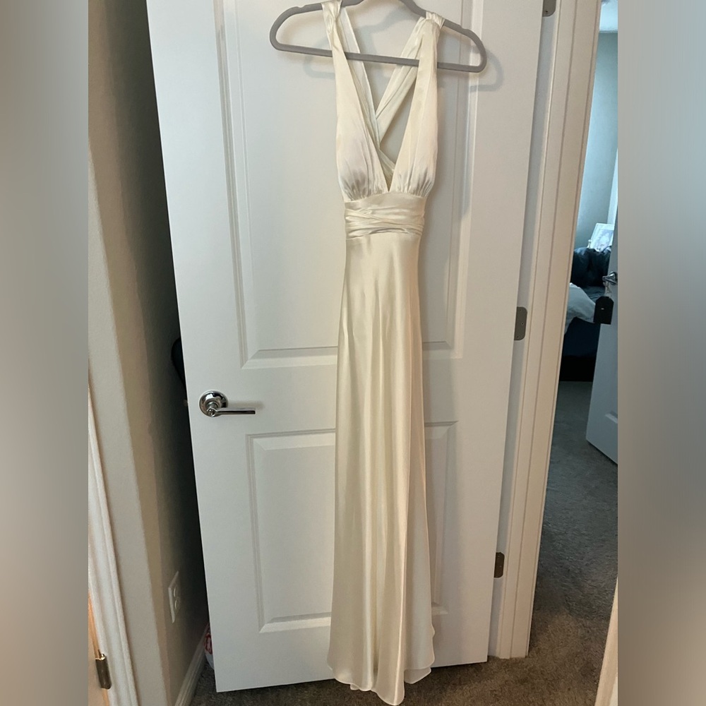 Niki white bridal dress bride wedding gown